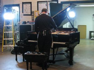 Photo taken backstage at the Civic Center.